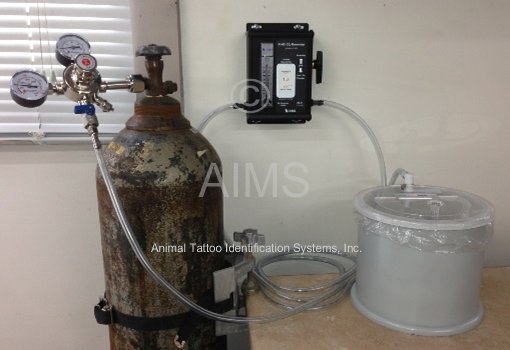 AIMS™ Lab Products | CO2 Flowmeter with Wallmount Tank